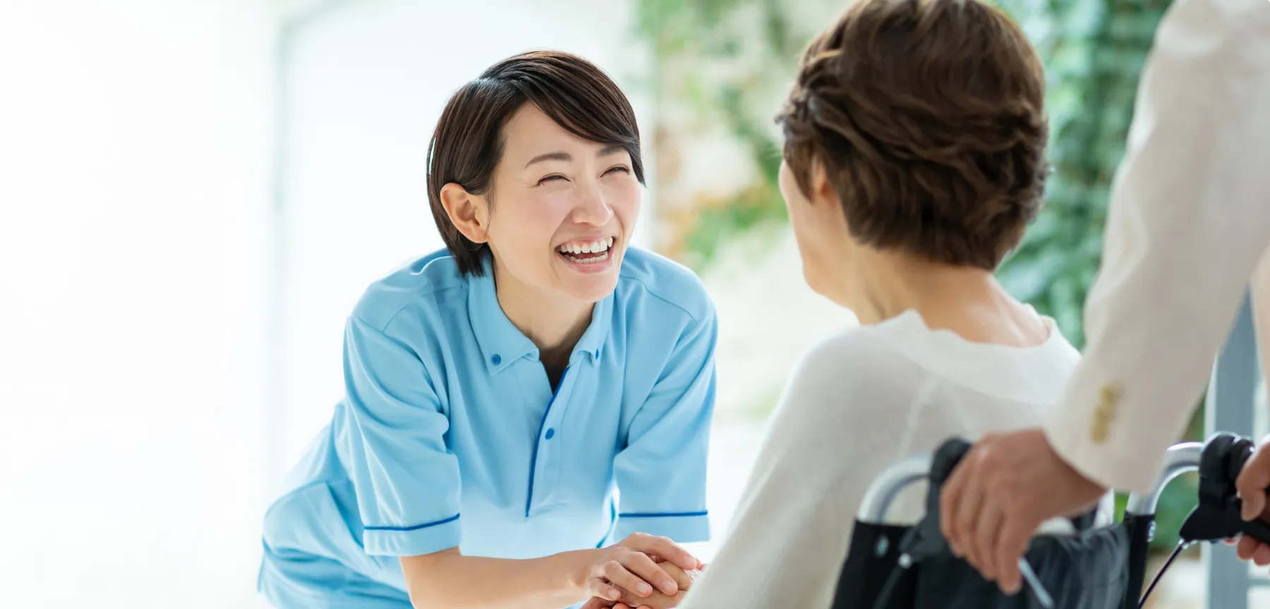 介護の無線機利用イメージ